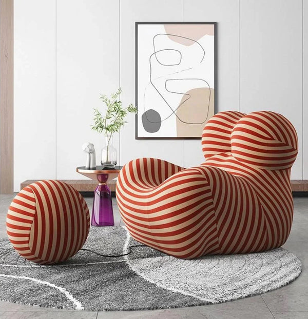 English Elm Armchair plush ergonomic polyester lounge chair with high-quality comfort, supportive design, customizable colors (98) Red B341P384731
