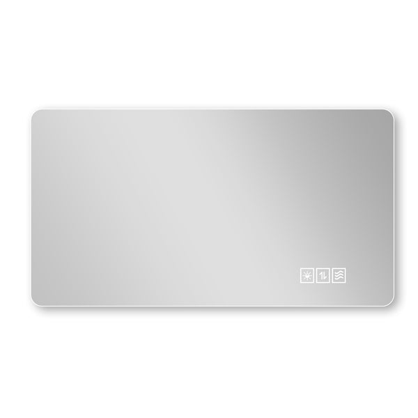 English Elm Wall Mounted Led Bathroom Mirror with Anti Fog Tri Color Lighting and Ip44 Protection W2071P465808