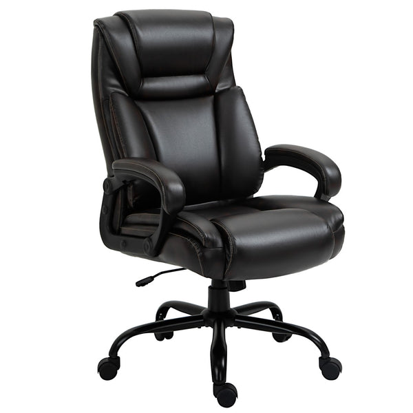 English Elm Vinsetto Big And Tall Executive Office Chair - 400Lbs Capacity, Ergonomic Pu Leather & Adjustable Height W2225P217513-GIGA