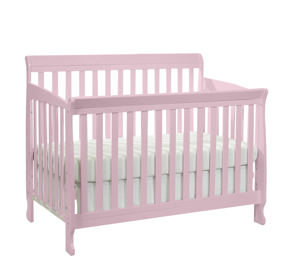 English Elm Brees Island Convertible Crib with Belgrave Curves and Dual Tone Veneer Nursery Design B022P204858