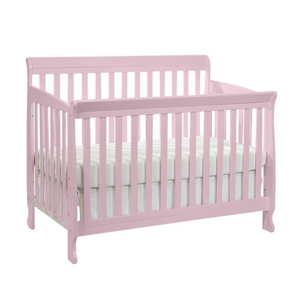 English Elm Brees Island Convertible Crib with Belgrave Curves and Dual Tone Veneer Nursery Design B022P204858