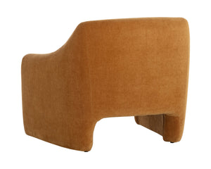 Sunpan Nevaeh Lounge Chair - Elegant Mid-Century Design with Soft Curves for Ultimate Comfort and Style Danny Amber