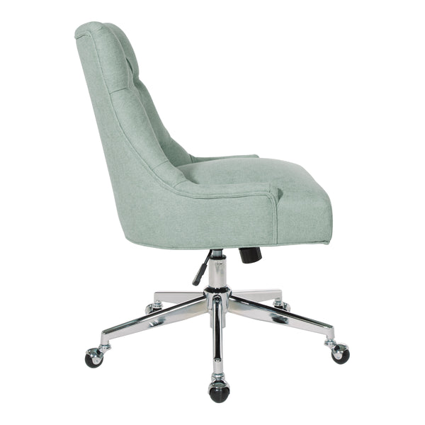 OSP Home Furnishings Amelia Office Chair Mint