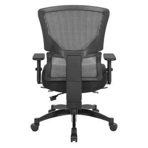 OSP Home Furnishings Big Tall Ergonomic Office Chair with Breathable Mesh Back and Lumbar Support for Long Days 639-3T1763