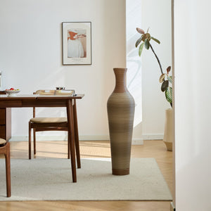 English Elm 39-Inch-Tall PVC Floor Vase Grey – 41" Elegant Modern Decorative Tall Freestanding Accent for Home W2796P193945