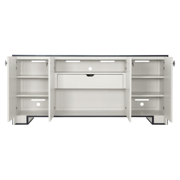 Bernhardt Bernhardt Silhouette Buffet With Two-Tone Eggshell & Onyx, Camellia Inlay Hardware, Soft-Close Doors 307134