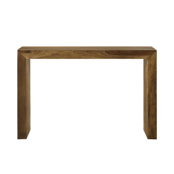 English Elm Rectangular Solid Wood Entryway Console Table – Modern Rustic Charm In Rich Auburn Finish Perfect For Any Space B016P373113-GIGA