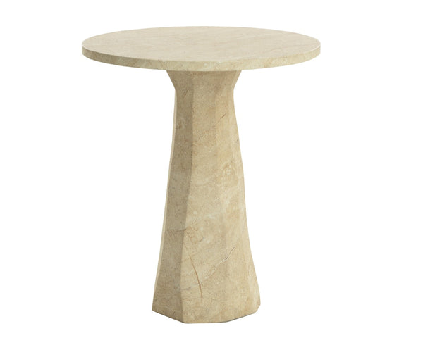 Sunpan KLIFF Bar Table - Modern Travertine-Look Design for Stylish Indoor & Outdoor Spaces, Durable Finish 112488