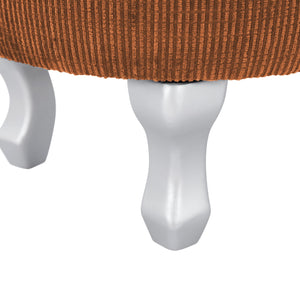 English Elm Christopher Knight Home® - 29.5'' Storage Bench with Button-Tufted Fabric, Tassel-Trim Ottoman with Hidden Compartment for Bedroom Orange 30.25 L x 18.5 W x 14 H N761P335817G