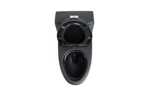 English Elm 1.1/1.60 Gpf Dual Flush Matte Black One Piece Toilet Ada Comfort Height Soft Close W1920P385372