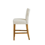 Madison Park Avila Transitional Tufted Back Counter Stool FPF20-0531 Cream