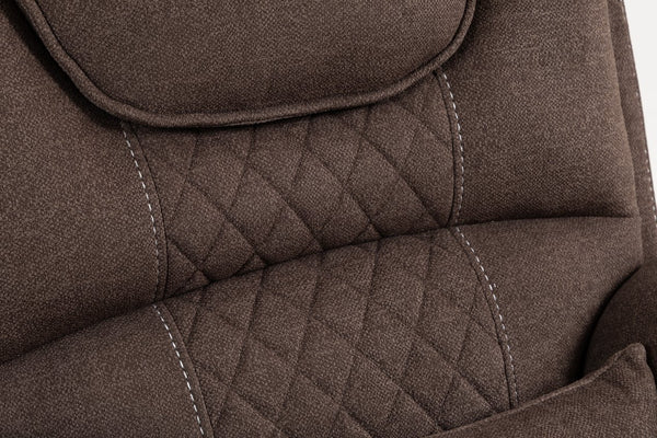English Elm Lounge Electric Lift Recliner Chair - Oversized Velvet Sofa With 180° Full Recline & Cup Holders W547S00050