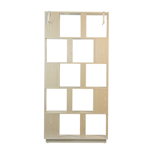 English Elm 31.5" Tall 5-tier Mdf Bookcase Slim Open Shelving Unit for Office Bedroom Living Room White W2899P444154