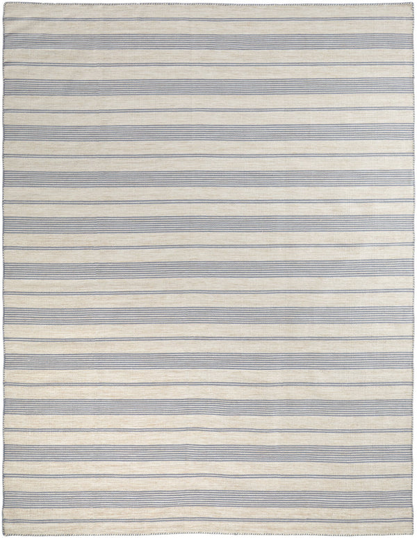 Feizy Rugs Duprine Eco-friendly Hand-woven Indoor Rug - Stylish Nautical Design With Classic Pin Stripes Blue,Ivory,Tan Pet,Polyester 7220560fblu000h00