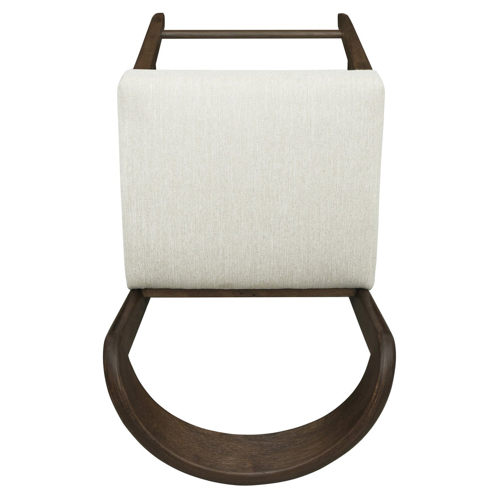 English Elm Christopher Knight Home® - Solid Rubber Wood Counter Stools Set Of 2 - Walnut Finish With Beige Upholstery For Modern Comfort N771P292086T