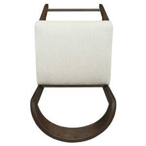 English Elm Christopher Knight Home® - Solid Rubber Wood Counter Stools Set Of 2 - Walnut Finish With Beige Upholstery For Modern Comfort N771P292086T