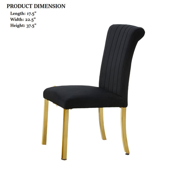 English Elm Contemporary Northall Arm Chair with Sleek Upholstery and Minimalist Profile for Modern Dining Spaces Black,Gold 26 L x 19 W x 17 H B2741P404863