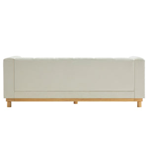 English Elm Modern Chenille Loveseat with Pocket Spring Support for Apartment Living Rooms N763S000070A