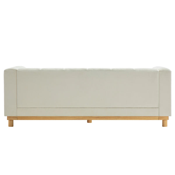 English Elm Modern Chenille Loveseat with Pocket Spring Support for Apartment Living Rooms N763S000070A