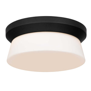 English Elm 11 Inch Matte Black Flush Mount Integrated Led Dimmable Ceiling Light for Modern Interiors B370P399118