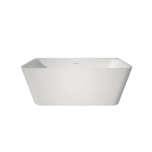 English Elm Premium Oval Acrylic Freestanding Soaking Tub High Back Glossy White Spa Style T3785P380643