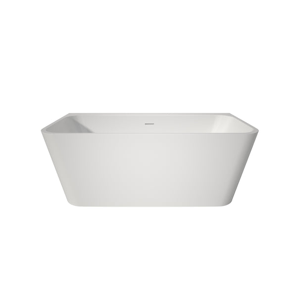 English Elm Premium Oval Acrylic Freestanding Soaking Tub High Back Glossy White Spa Style T3785P380643