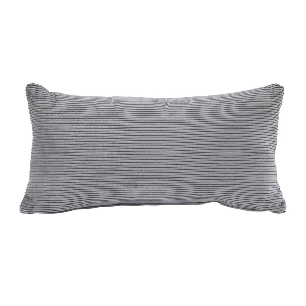 English Elm Modern Dark Gray Corduroy Accent Chair with Pillow - Plush Upholstered Seat, Mid-Century Style, 27.5"x30" B011P287472