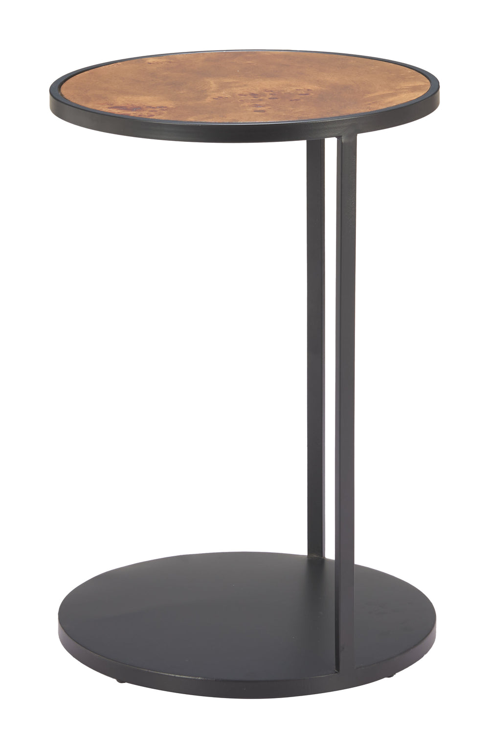 Zuo Modern Nodo Side Table - Stylish Brown & Black Finish With Durable Mdf And Iron, Perfect For Modern Spaces Brown Mdf,Iron 110753-zuo-modern