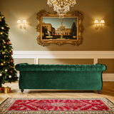 Christopher Knight Home® - Noble House - - Durable 3-Seater Emerald Velvet Sofa, Combining Luxurious Comfort With Timeless Design, Perfect For Elegant Living Spaces, Featuring Plush Upholstery For Relaxation And A Touch Of Sophisticated Style