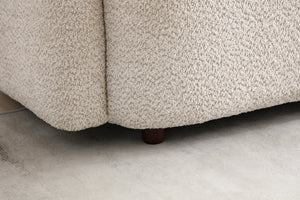 English Elm C3-2507, Boucle Fleece Sofa Set with Overstuffed Cushions for Modern Living Rooms W2664S00054