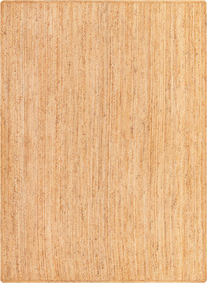 Unique Loom Braided Jute Dhaka Hand Braided Solid Rug Natural, Natural 8' 0" x 11' 0"