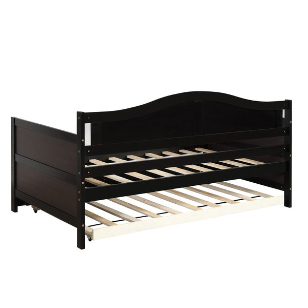 English Elm Twin Cottage Beadboard Daybed with Pull Out Trundle Solid Pine Guest Room Frame N708P357100P
