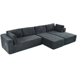 English Elm Modern Large Modular Sectional Sofa For Living Room, Bedroom, Salon, 3 Piece Free Combination