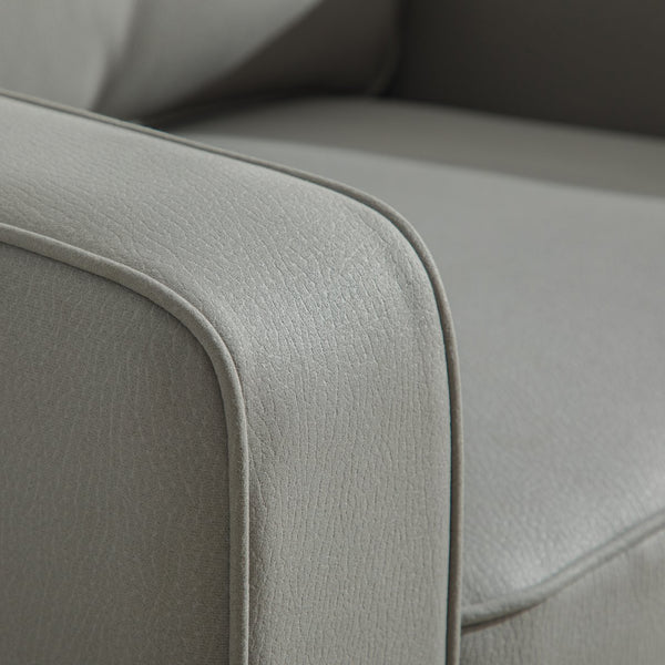 English Elm 33.6''w Swivel Club Chair Tech Cloth Upholstery Hidden Storage Square Accent Seat Gray W3098S00047