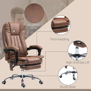 English Elm Office Chair Retro Low Back Microfiber Seating with Tilt and Pneumatic Height Adjust T3971P407992
