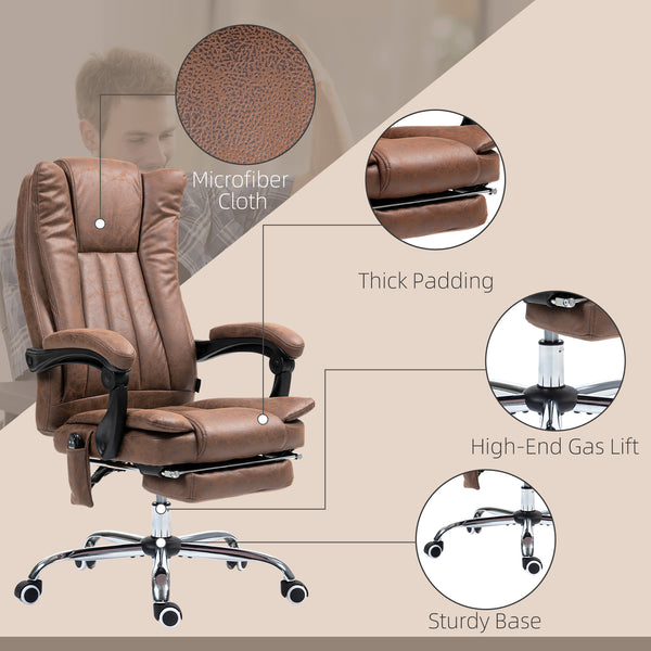 English Elm Office Chair Retro Low Back Microfiber Seating with Tilt and Pneumatic Height Adjust T3971P407992