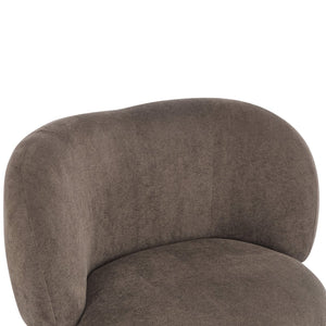 English Elm Christopher Knight Home® - Cozy Wingback Armchair with Plush Bouclé Upholstery, Solid Wood Legs, Ergonomic Support, Timeless Style Dark Brown 33.5 L x 25.5 W x 21.5 H N776P298155D