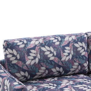 English Elm Modern Chenille Loveseat with Pocket Spring Cushions and Rubberwood Legs for Living Room Blue N763P347228C
