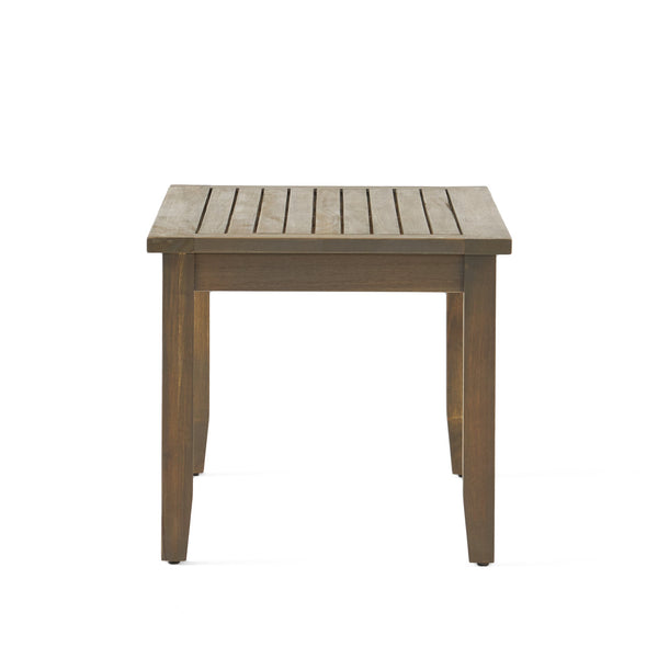 English Elm Christopher Knight Home® - 4-Person Outdoor Seating Group - Stylish Acacia Wood Set With Water-Resistant Cushions For Patios 57973.00GRY-2_57972.00SETGRY