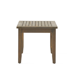 English Elm Christopher Knight Home® - Peyton Outdoor Loveseat & Coffee Table Set - Stylish Acacia Wood With Water-Resistant Cushions 57972.00SETGRY