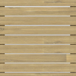 English Elm Palmetto Solid Acacia Outdoor Coffee Table in Light Teak — Handcrafted, Weather-Resistant 43.3"W B136P159371