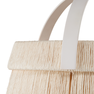 Parnell Pendant Light - Elegant Modern Design with Kraft Paper Twine and Frosted Glass Glow