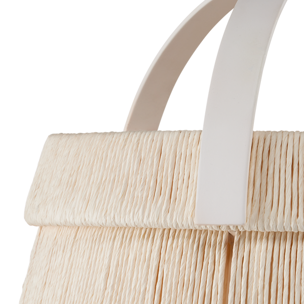 Parnell Pendant Light - Elegant Modern Design with Kraft Paper Twine and Frosted Glass Glow