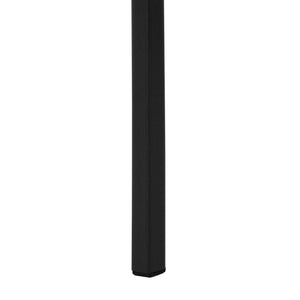 English Elm Bookshelf, 5-Tier Ladder Design With White Marble-Look Shelves & Black Metal Frame For Modern Spaces B2710P219407