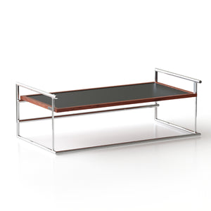 English Elm Rio Bauhaus Flip Top Coffee Table Solid Wood and Steel for Modern Apartment Living W3318P308508