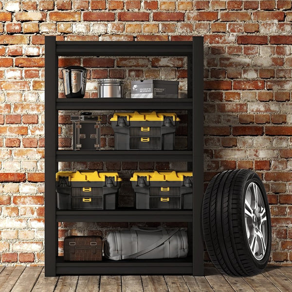 English Elm 87 Inch Five Shelf Heavy Duty Metal Storage Rack for Garage Basement Tool Room W1831P332027