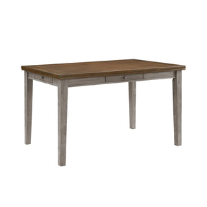 English Elm Traditional Counter Height Dining Table Acacia Veneer 4 Drawer Arts Crafts Kitchen Cherry,Gray B011P482238