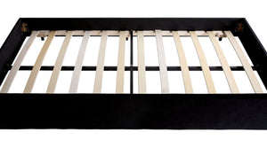 English Elm Transitional Tuxedo Daybed With Trundle - Elegant Upholstered Design, Nailhead Trim & Slat Kit Included B2741S00482-GIGA