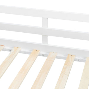 English Elm Twin L-shaped Bunk Bed Pine Wood Corner Design with Desk Drawers and Usb Charging White N820S00079K