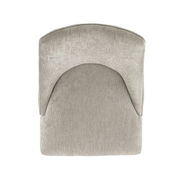 English Elm Beever Chenille Dining Chairs Set Of 2 In Taupe - Stylish Foam-Padded Comfort With Durable Frame B365P397760